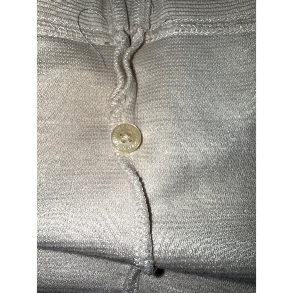 Harold Powell Mens XL Silk Cotton Knit Polo Shirt Cream HK-3434 - Picture 6 of 7